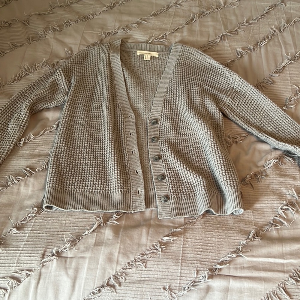 Grey cardigan